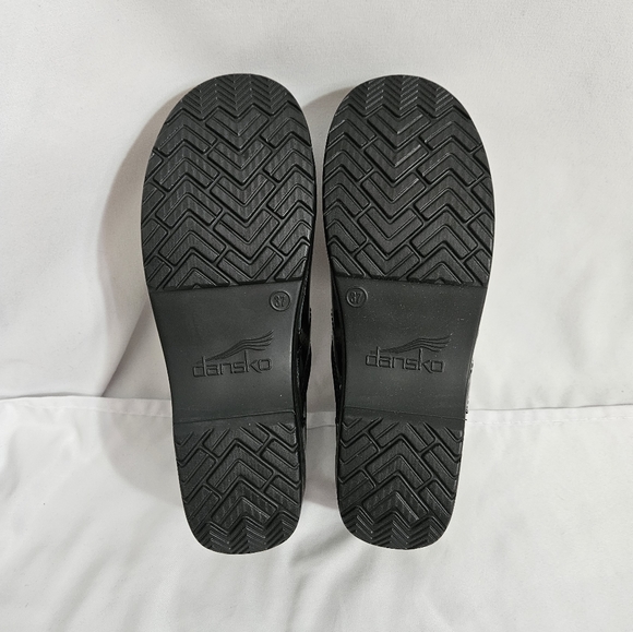 NIB Dansko professional brush patent metallic clog shoe women's size 37 - Picture 7 of 12